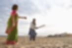 Playing Cricket on the Beach